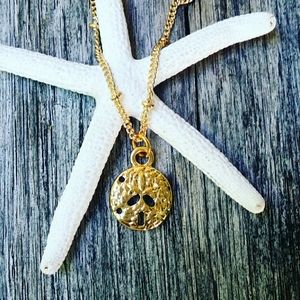 16" GP Sand Dollar Necklace